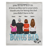 You Stepped In & Love Me Like I'm Your Own - Couverture personnalisée - Fête des pères, cadeau d'anniversaire pour beau-père, papa bonus